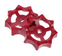 NOLITOY Manijas para Válvula de Compuerta de Agua Juego de 2 Piezas Plástico Rojo Orificio Cuadrado 7Mm X 7Mm Accesorio para Manija del Grifo de Ducha y Exterior Repuesto Funcional