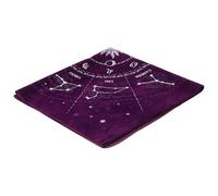 NOLITOY Mantel de Adivinación Tarot de Tela Morado, Tapiz de Astrología Símbolos Zodiacales para Fiestas y Rituales, Herramienta Práctica Resistente y para Uso Doméstico y Exterior