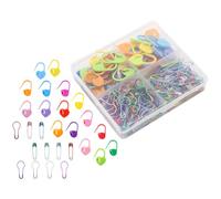 NOLITOY Marcadores de Puntos para Tejer en Crochet Anillos de Plástico y Metal Resistentes, Diseño Colorido y Forma de Dibujos Animados para Manualidades y Crocheting Color Aleatorio