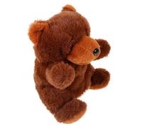 NOLITOY Marioneta de Mano Oso Pardo de Peluche Realista Juguete Interactivo Educativo para Bebés de Meses Muñeco Animal de Dibujos Animados para Contar Historias y Estimular la