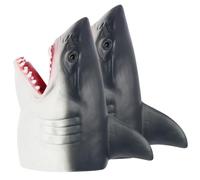 NOLITOY Marionetas de Dedo de Tiburón Realistas 2 Piezas de Silicona Suave, Juguete Educativo Interactivo Hora del Cuento, Títere Decorativo para Juegos de Imaginación