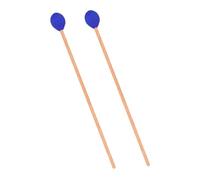 NOLITOY Mazos de Marimba para Estudiantes, Baquetas de Madera de Arce Cabeza Azul, Accesorio para Instrumentos de Percusión, Mazos de Xilófono de Alto Rendimiento, Ideales