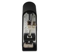 NOLITOY Metrónomo Mecánico Negro para Guitarra, Violín y Piano, Mini Portátil, Ajuste Preciso de Ritmo para Exámenes Musicales, Herramienta Multifuncional para Práctica y Estudio