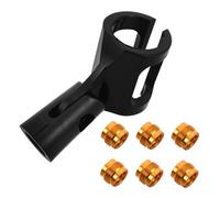 NOLITOY Mic Clip For Stand With Nut Adapters Noise-reducing Microphone Holder Compatible With Dynamic And Condenser Mics For Podcast Broadcast And Live Interview Use