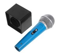 NOLITOY Micrófono de Juguete para Diseño Realista Prop sin Pilas con Bandera para rol Fiestas Temáticas y Karaoke Infantil