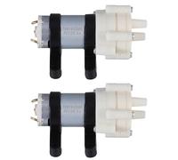 NOLITOY Minibomba de Agua para Acuario 6-12v Bomba de Diafragma Micro Silenciosa y Portátil Bomba de Circulación Autocebante Pequeña para Peceras Domésticas Pack de 2 Unidades