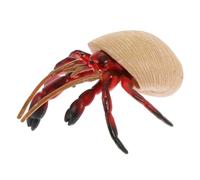 NOLITOY Modelo Realista de Cangrejo Ermitaño de Plástico Juguete Educativo Seguro para Adorno Detallado de Fauna Marina para Escritorio y Imaginativo