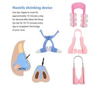 NOLITOY Moldeadores de Nariz de Silicona 4 Unidades Tamaño Compacto para Levantamiento y Corrección del Puente Nasal Mujeres y Niñas Uso Diario Cuidado Facial Color Aleatorio