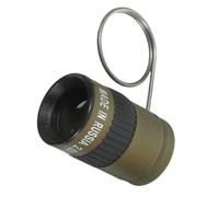 NOLITOY Monocular De Bolsillo Portátil 2.5x17.5 Mm para Exteriores y Camping, Mini Telescopio Anillo De Dedo, Color Verde Militar, Compacto y Ligero para Observación a Larga Distancia