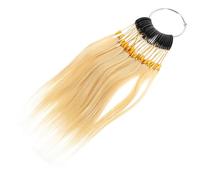 NOLITOY Muestras De Anillos De Cabello Humano 30 Unidades Tamaño 9° Tono Blanco Nácar Para Prueba De Tinte Profesionales Peluquería y Salón De Belleza