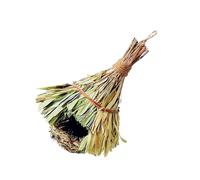 NOLITOY Nido de Pájaro Colgante Hecho Mano Casa para Pájaros de Bambú Nido de Hierba para Sala de Estar Accesorios para Pequeño de Bambú