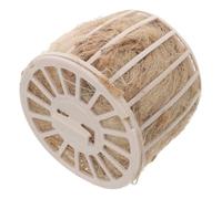 NOLITOY Nido para Pájaros Interior de Yute y Mezcla Natural, Cuenco Colgante para Jaulas, Refugio Transpirable para Incubación y Cría de Loros y Periquitos, Juguete para Aves Pequeñas