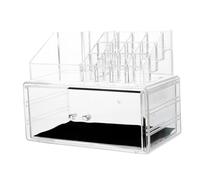 NOLITOY Organizador De Maquillaje Transparente De Caja De Almacenamiento De Cosméticos y Joyería Diseño Para Ahorro De Espacio Estuche Decorativo Para Maquillaje y Accesorios