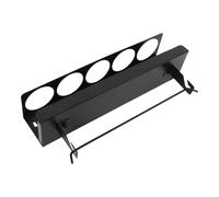 NOLITOY Organizador Pared con Estante Reforzado de Metal para Garaje Soporte Multifuncional para Botes de Spray y Dispensador de Papel Higiénico Compatible con Superficies de Madera