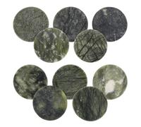 NOLITOY Paleta de 10 Piezas para Extensiones de Pestañas Almohadilla de Piedra Verde para Injerto de Pestañas Herramienta de Maquillaje Profesional para Salón y Uso en Casa Bandeja