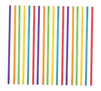 NOLITOY Palillos de Ritmo de Madera para Principiantes 50 Piezas Palitos Rítmicos Redondos de 20X05 CM Colores Surtidos para Instrumentos de Percusión y Juegos Educativos Infantiles