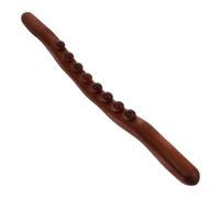 NOLITOY Palo De Masaje De Madera 8 Cuentas Herramienta De Masaje Terapéutico Para Gua Sha Relajación Muscular Cuerpo Espalda Salón y Uso Doméstico