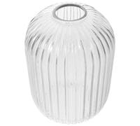 NOLITOY Pantalla de Vidrio Acanalado Transparente de Lámpara Colgante Base E27 Vintage Fácil Mantenimiento y Resistente al Polvo para Comedor y Espacios de Vida