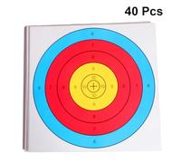 NOLITOY Papel EVA Semianillo para Tiro 40 Piezas 40X40 CM, Accesorios para Práctica de Tiro al Aire Libre, Dianas Semicirculares de Alta Precisión para Entrenamiento y Competición