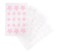 NOLITOY Parches Hidrocoloides para Granos Invisibles Adhesivos Faciales Rosa Forma de Estrella 126 Unidades para Cuidado y Alivio de Manchas y Cicatrices la Piel