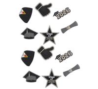 NOLITOY Parches Termoadhesivos Bordados de Graduación 2026 12 Piezas X 2 Parches para Ropa y Mochilas Accesorios Festivos para Jeans y Togas de Estudiantes