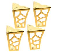 NOLITOY Patas De Muebles De Metal Huecas 4 Piezas Doradas Dos En Uno Soporte para Sofá Mesas y Sillas Muebles Generales Uso Hogar Oficina