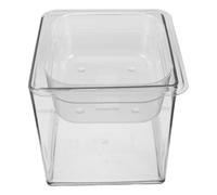 NOLITOY Pecera Transparente de Escritorio para Gatos Función Bebedero, Acuario Plástico Decorativo para Peces de Colores, Fuente de Agua Potable para Mascotas, Capacidad Amplia para Hogar