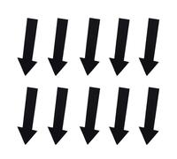 NOLITOY Pegatinas Autoadhesivas para Suelo Flecha, 10 Unidades 25,4x9 Cm, Adhesivo Removible de Pvc para Escaleras y Paredes, Señalización para Almacenes, Oficinas y Centros Comunitarios