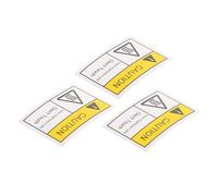 NOLITOY Pegatinas de Advertencia Autoadhesivas 3 Uds 150X100 MM para Protección Calor Señal de Precaución No Tocar Resistentes a Altas Temperaturas para Electrodomésticos y Maquinaria