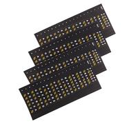 NOLITOY Pegatinas para Diapasón de Guitarra de 4 Piezas en Pvc Negro para Principiantes, Acelerador de Habilidades y Compatibilidad Versátil Guitarras Eléctricas y Acústicas