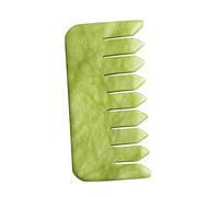 NOLITOY Peine de Masaje de Jade Cabelludo Peine Raspador de Belleza Placa Raspadora de Jade Natural para Uso Diario el Hogar