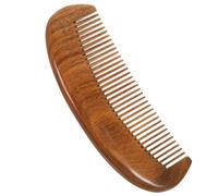 NOLITOY Peine De Masaje De Madera Tallado Portátil, Tamaño Medio, Efecto Relajante Para Cuero Cabelludo, Uso Personal y Cuidado Del Cabello, Color Retro y Textura Natural