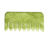 NOLITOY Peine de Masaje Raspador de Jade Natural 1 Unidad Tamaño Mediano para Cuero Cabelludo Sensible Masaje Relajante Portátil Spa Cuidado Capilar
