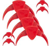 NOLITOY Pelador Manual de Melón y Abretuercas de Plástico Rojo, 8 Piezas Portátil para Abrir Nueces y Semillas de Forma Rápida y Fácil en Cocina