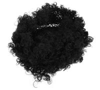 NOLITOY Peluca Sintética Negra Rizada para Mujer con Diseño Afro y Ajuste Cómodo, Adecuado para Cosplay y Fiestas con Estilo Vibrante y Fibra Química