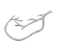 NOLITOY Pendientes de Clip Forma de Rama para Mujeres Clip Elegante Oreja, Núcleo de Huesos, Uso en Fiestas y Bailes (Plata)
