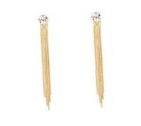 NOLITOY Pendientes de con Cadena de Hueso de Serpiente y Borla Colgantes Largos para Mujer Joyería Elegante y Duradera Regalo para Ocasiones Especiales