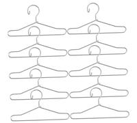 NOLITOY Perchas Metálicas para Ropa de Muñecas 10 Piezas Mini 65 MM Plata Accesorio para Casas de Muñecas Estante Compacto y Ligero para Armario Organizado