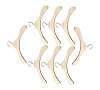 NOLITOY Perchas Pequeñas para Muñecas Miniatura 10 Cm 8 Piezas de Madera Vintage Accesorios Delicados para Casa de Muñecas Colgador Realista para Ropa de Adecuado para Niñas y Exhibición