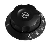 NOLITOY Perilla de Control para Estufa de Gas, Perilla Redonda de Plástico Resistente, Compatible Termostato 60-200, Repuesto para Horno, Freidora y Calentador de Agua, Accesorio
