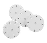 NOLITOY Perilla del Termostato para Frigorífico y Congelador, Control Preciso de Temperatura 7 Posiciones Ajustables, Material Abs, Pack de 4 Piezas de Color Blanco