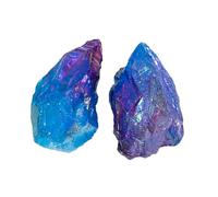 NOLITOY Piedras de Colores 2 Columnas de Cristal Natural Forma Aleatoria y Diseño Único para Decoración de Escritorio para Decoración del Hogar