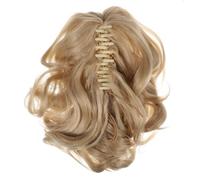NOLITOY Pinza Para Rizar Ondulado Extensiones De Cabello De Caballo De Caballo Humana Moño De Pelo Adorno Para El Cabello Moños De Pelo Hilo De Alta Temperatura De Fibra Química