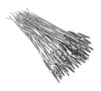 NOLITOY Pinzas de Cocodrilo de Alambre Largas 15 Cm, Clips Metálicos Resistentes para Fotos, Notas y Tarjetas, 50 Unidades, Accesorios Prácticos para Oficina y Decoración Hogareña