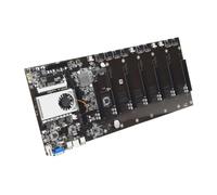NOLITOY Placa Base Memoria Ddr3 CPU Integrada y 8 Ranuras Gpu para Minería Diseño PCB Negro y Conexión Vga para Alto Rendimiento Ruido