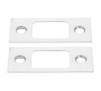 NOLITOY Placa de Protección de Puerta 2 Piezas en Acero Inoxidable para Cerraduras, Adecuado para Puertas Que Abren Hacia Adentro, Incluye Placas de Refuerzo