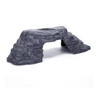 NOLITOY Plataforma de Piedra Simulada para Tortugas Rampa y Área de Descanso, Decoración Realista para Terrarios Secos y Acuarios Pequeños de Reptiles