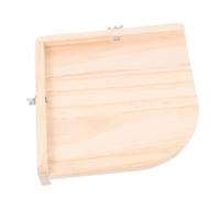 NOLITOY Plataforma para Hámster Sectorial de Madera Estructura Sólida y Entretenimiento para Mascotas Pequeñas, 20X20X4 CM, Adecuado para Jaulas de Hámster