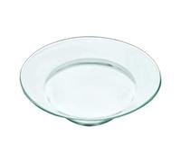 NOLITOY Plato Calentador de Cera de Vidrio 12 Cm, Bandeja para Lámpara de Fragancia, Placa para Derretir Aceites Esenciales, Accesorio para Quemador de Velas Aromáticas, Uso Doméstico