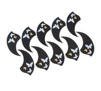 NOLITOY Protector Adhesivo para Ukelele 10 Piezas Set, Placa Antirayaduras con Diseño de Ala, Material Seguro y Duradero, Accesorios para Instrumentos Musicales, Complemento Adecuado